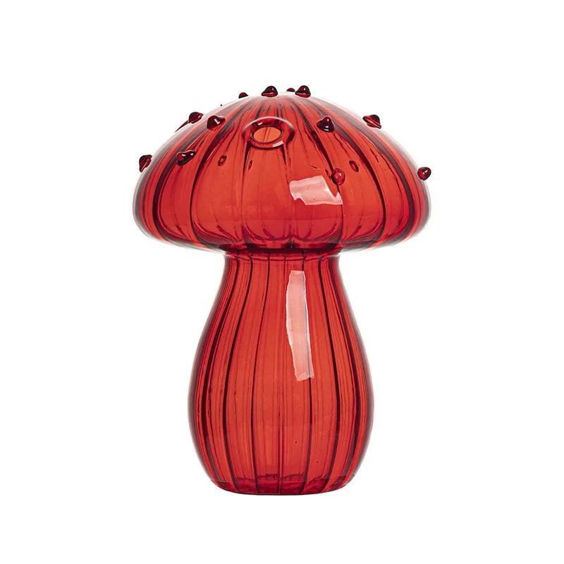 Mushroom Glass Terrarium Vase