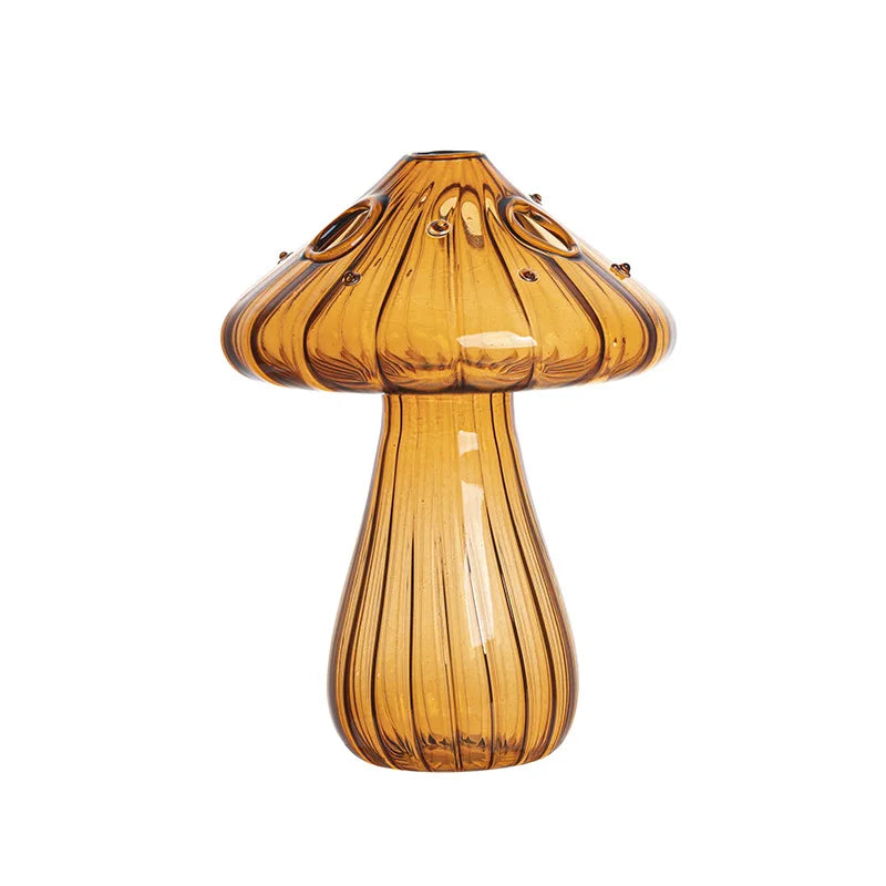 Mushroom Glass Terrarium Vase