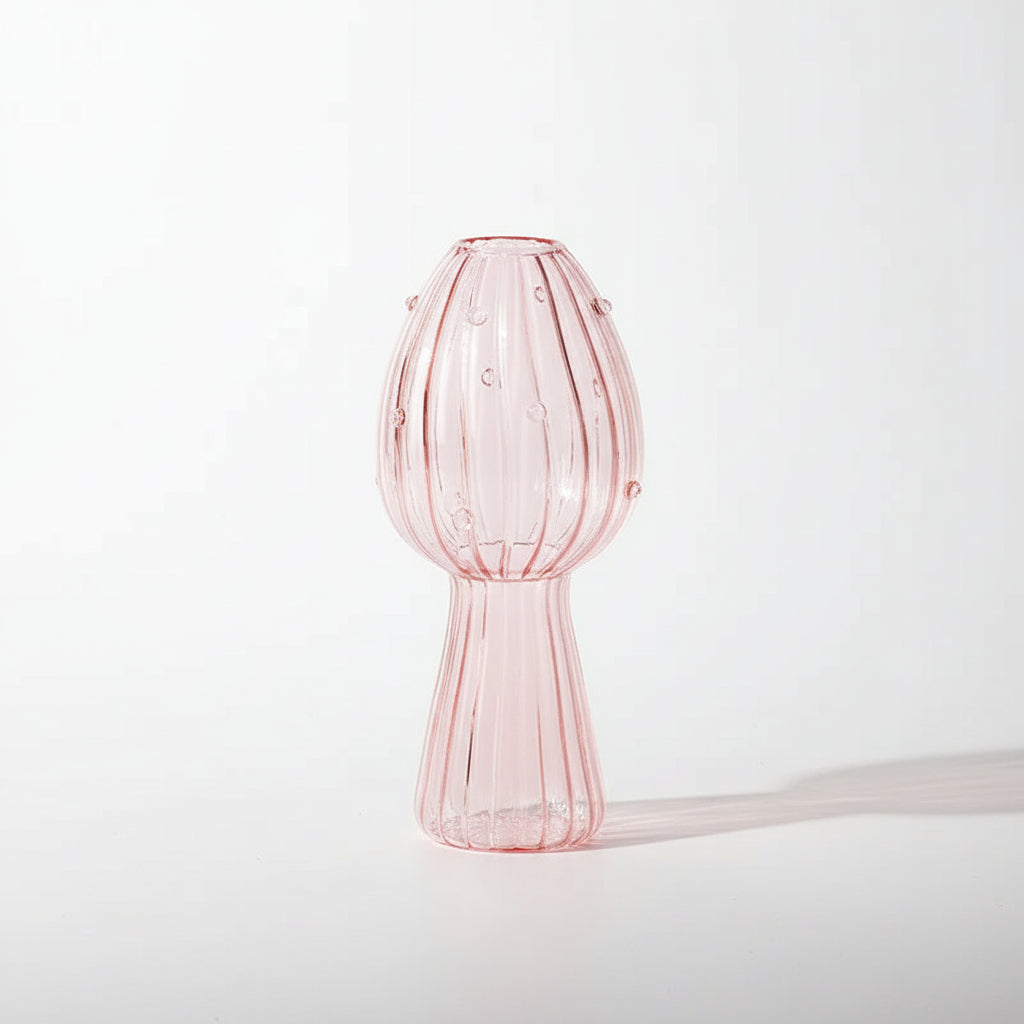 Mushroom Glass Terrarium Vase